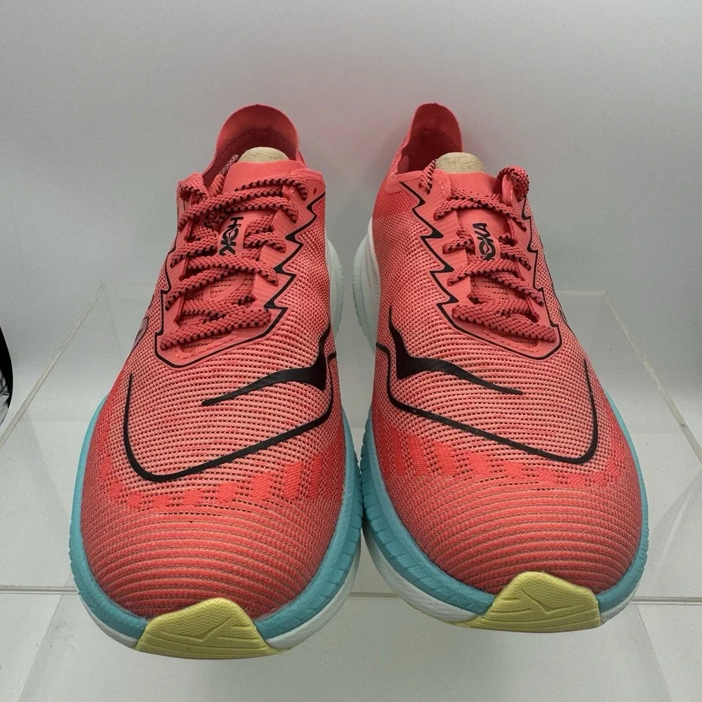 Brand New Hoka One One Mach X 2 1155119 GFRT Coral Teal Running Men's Size 9.5